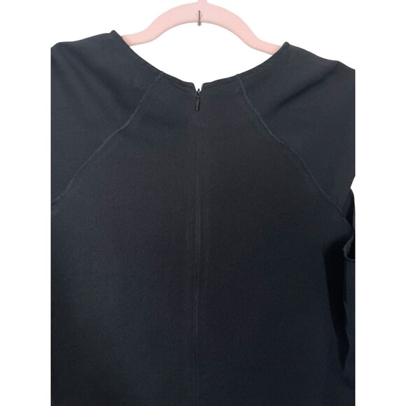 $120 Neiman Marcus Women's Black‎ Stretch Cap Sleeve Sheath Dress Size Medium - Picture 5 of 11